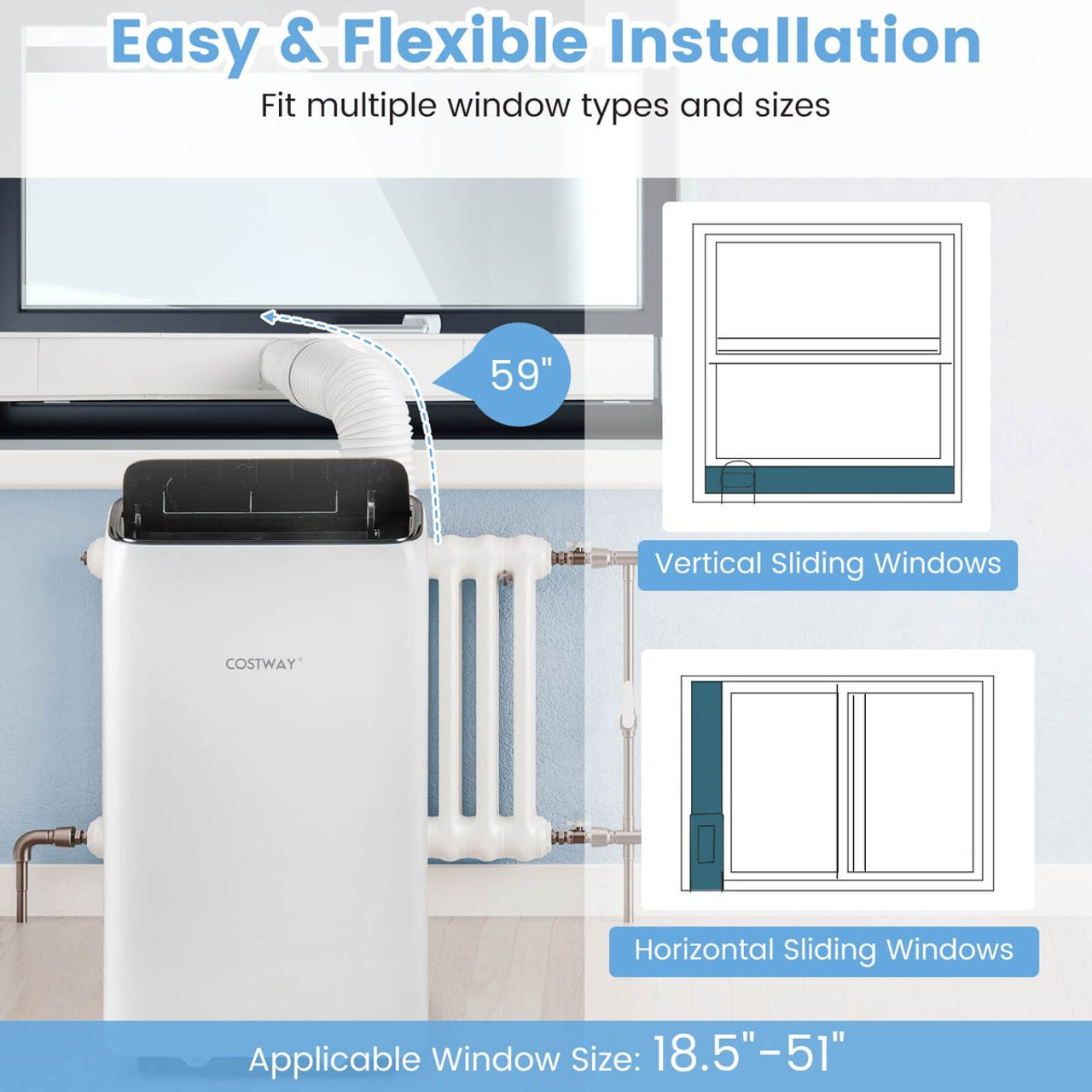 14000 BTU Inverter Portable Air Conditioner with APP Voice and Remote product image