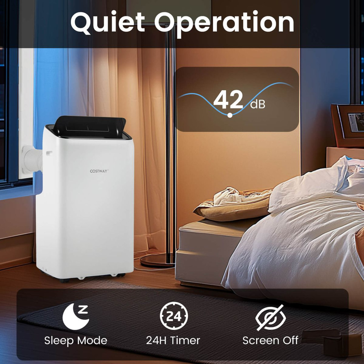 14000 BTU Inverter Portable Air Conditioner with APP Voice and Remote product image