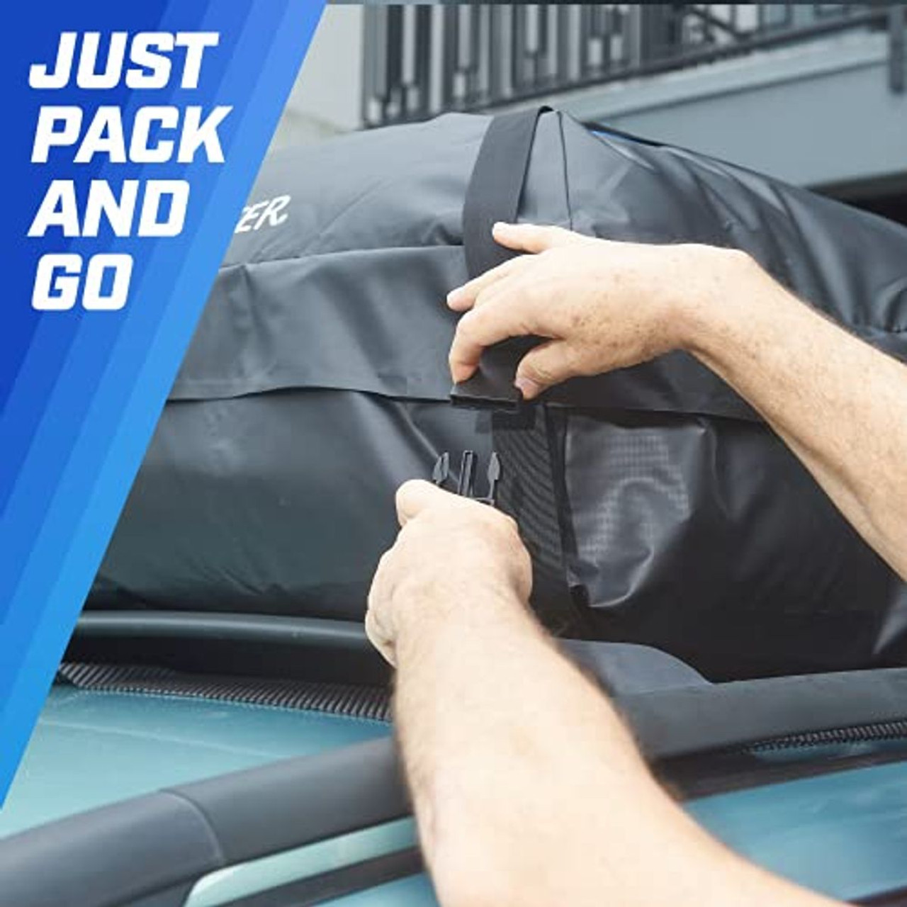 P.I. Auto Store Waterproof Car Roof Bag with Extra Storage product image