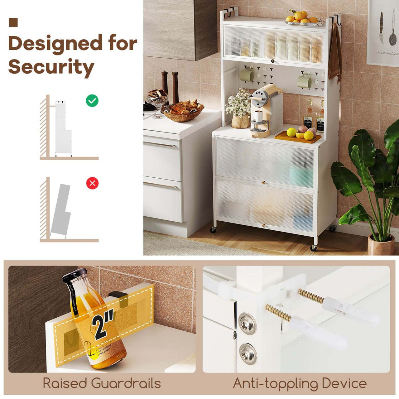 5-Tier Kitchen Baker's Rack with LED Lights  product image