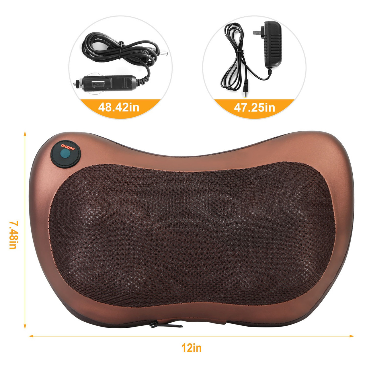 iMounTEK® Shiatsu Massager for Back and Neck with Car/Home Power Adapters product image