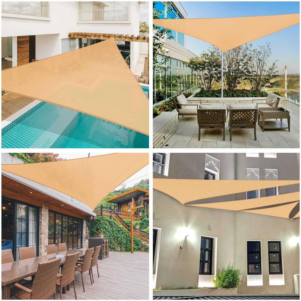 22-Foot Triangle Sun Shade Sail Canopy  product image