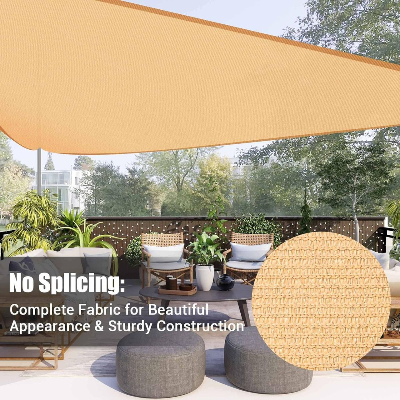 22-Foot Triangle Sun Shade Sail Canopy  product image