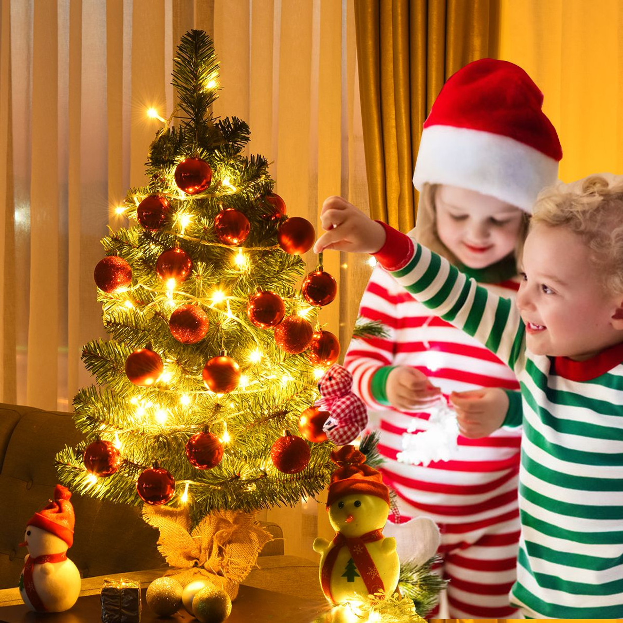 3Ft Artificial Christmas Tree with Burlap Base product image