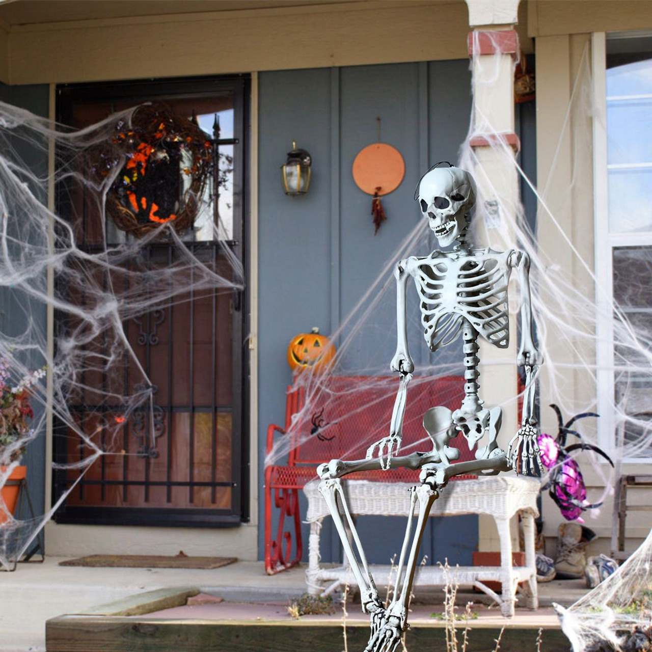 5.4 ft Posable Halloween Skeleton  product image