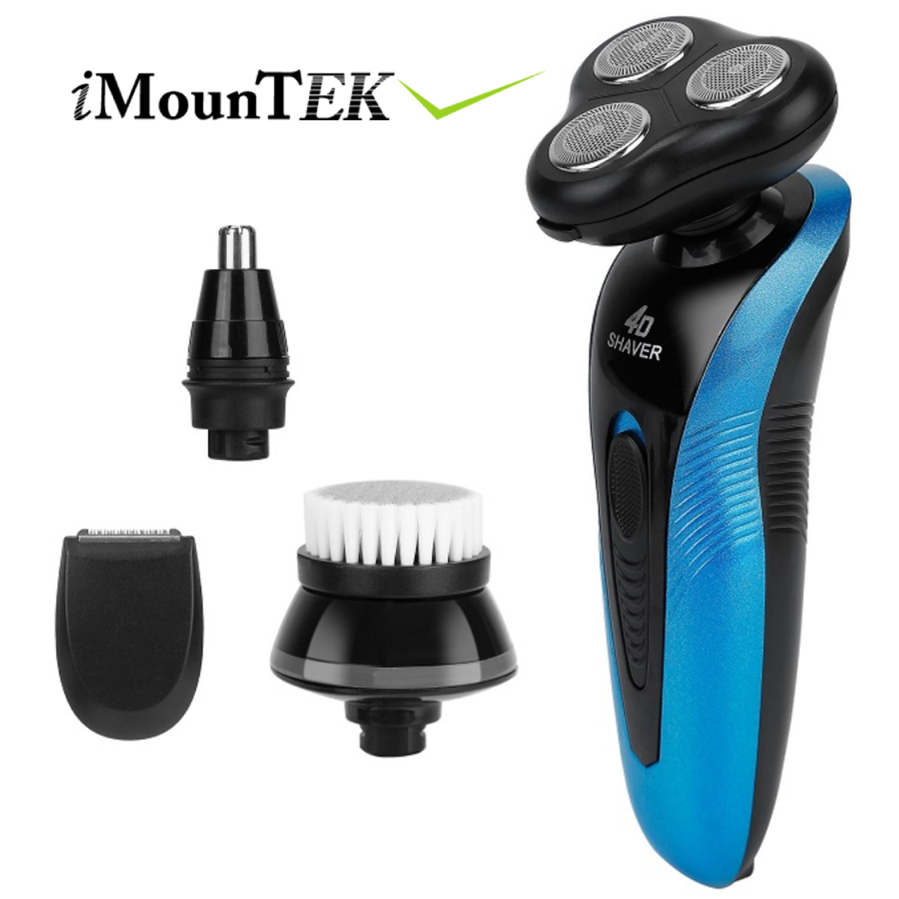 4-in-1 Electric Shaver, Beard Trimmer, Nose Trimmer & Facial Cleaner product image