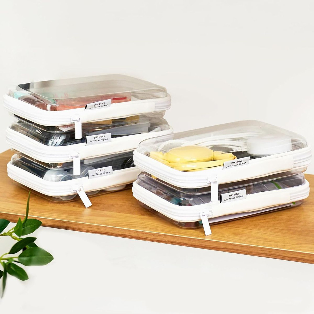 Clear Hard-Shell Zipper Pouches  product image