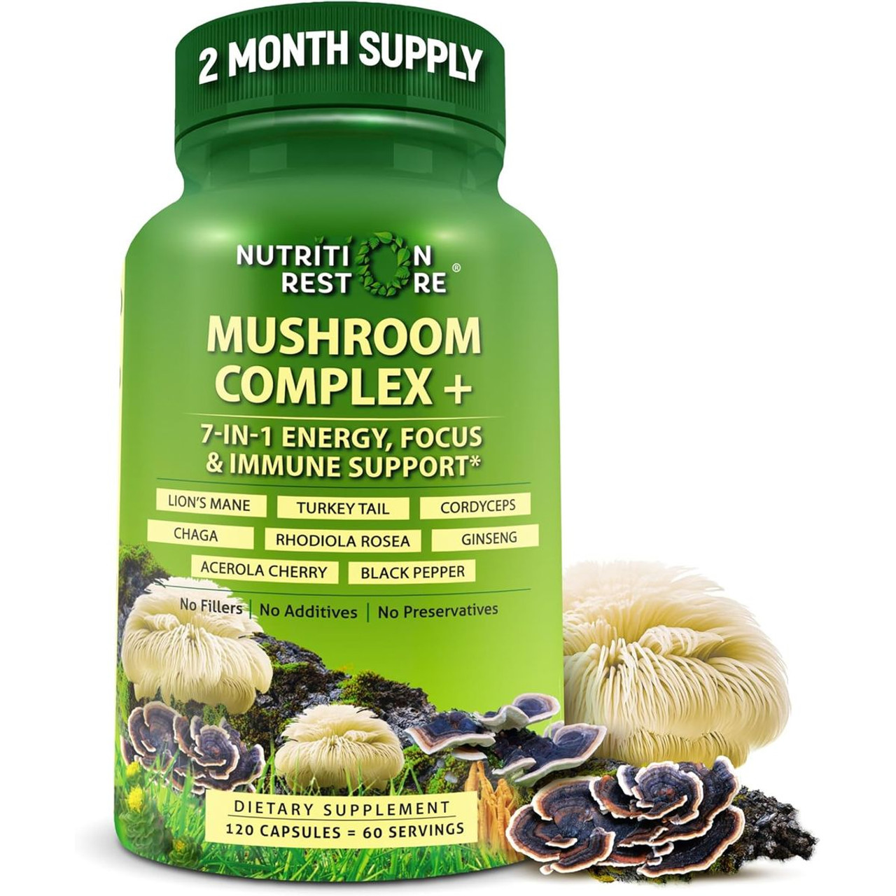 7-in-1 Organic Mushroom Complex (120-ct) product image