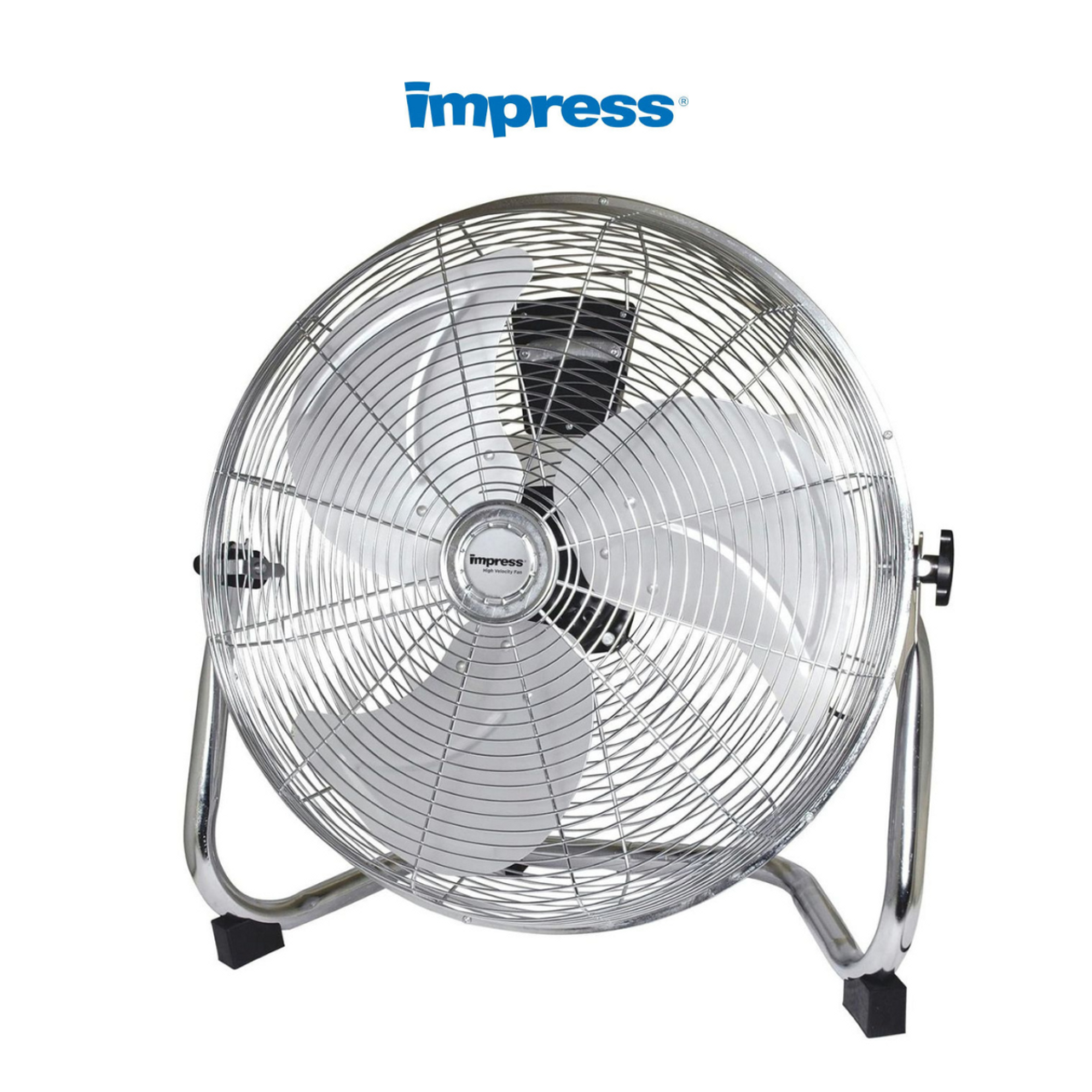 Impress 18-Inch High Velocity Floor Fan Chrome Finish product image