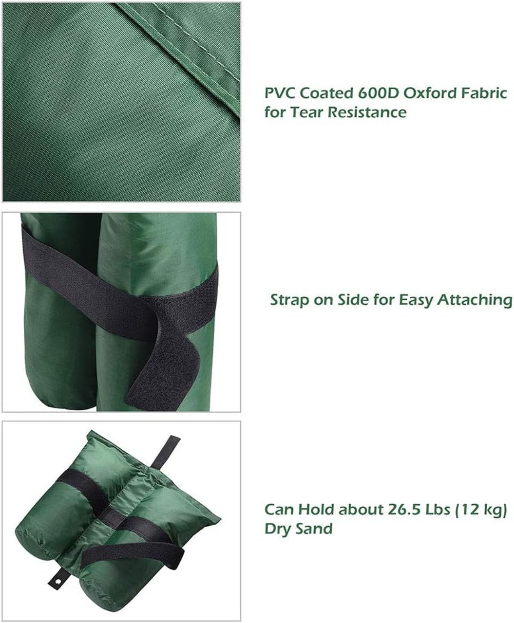 Weight Sand Bag Oxford + PU Coating with Grommet (Set of 4) product image