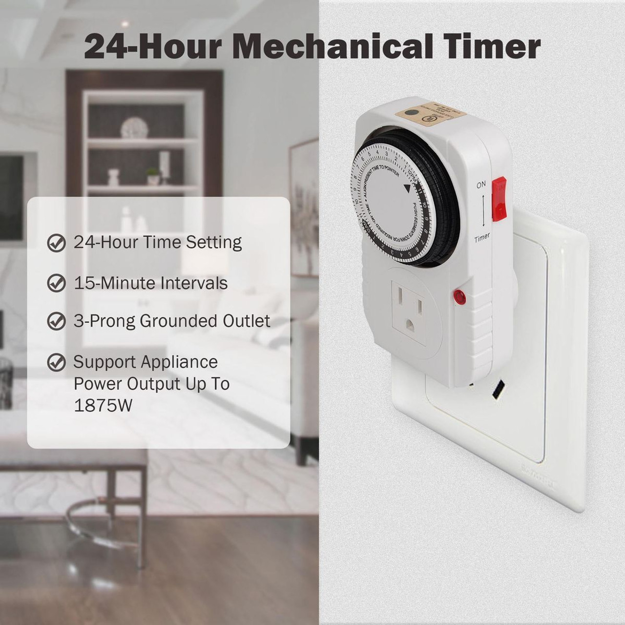 24-Hour Mechanical Timer Plug product image