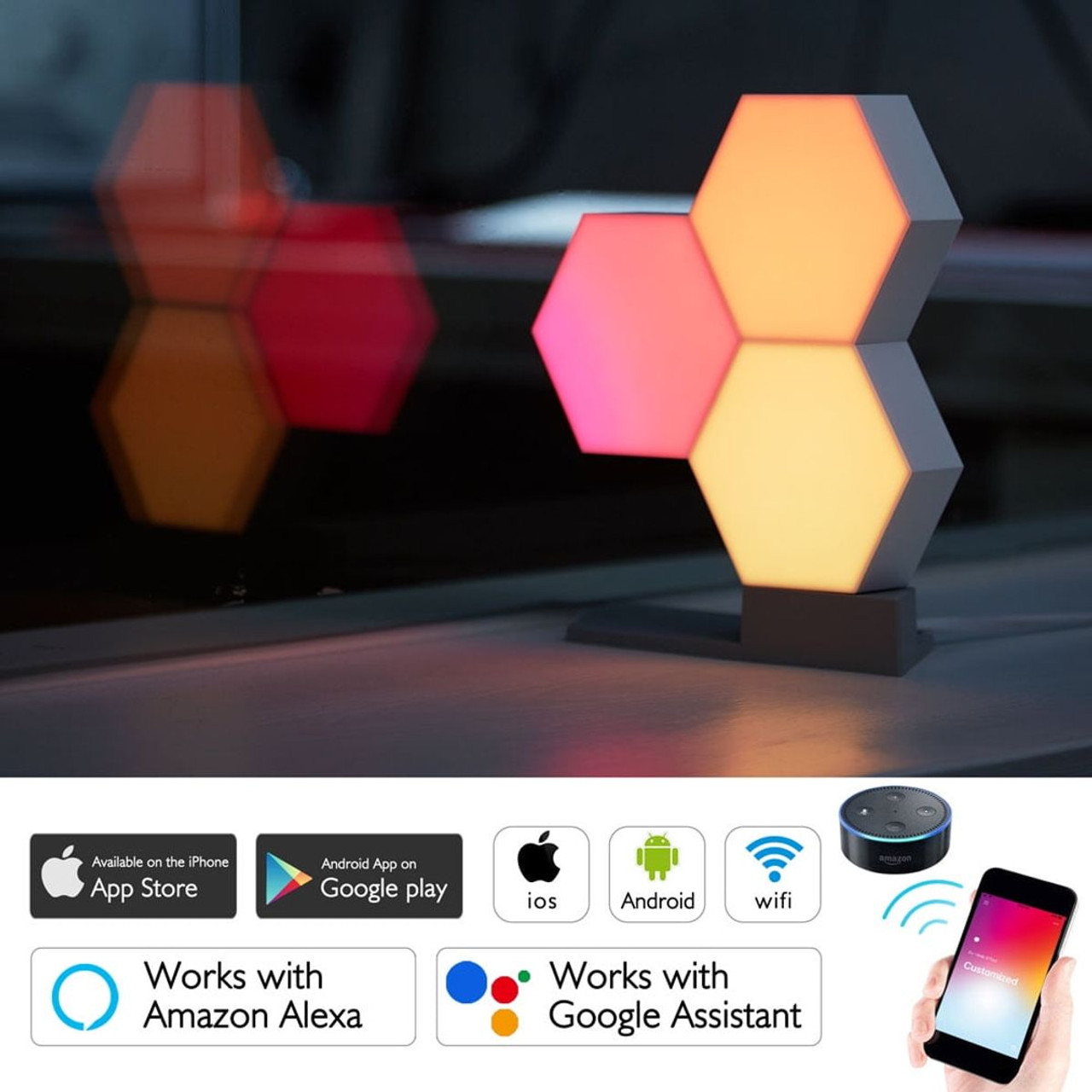 11‑Piece WiFi Smart Splicing LED Light Kit product image