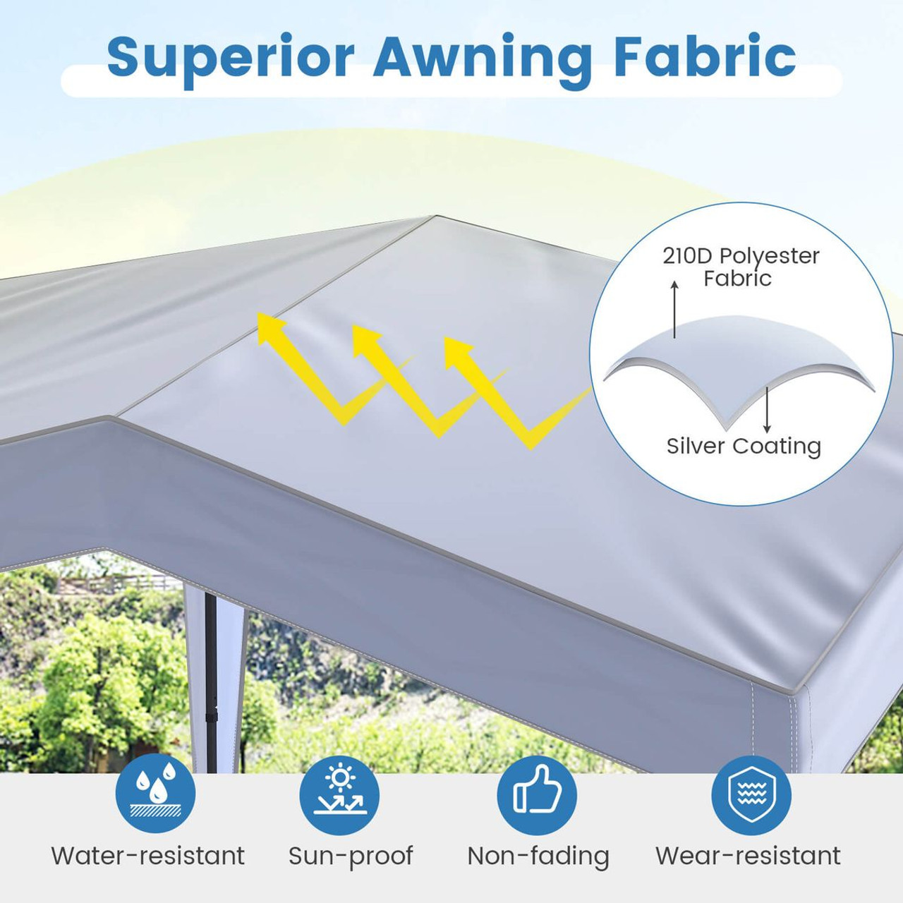 10 x 10-foot Outdoor Pop-Up Canopy with Roller Bag product image