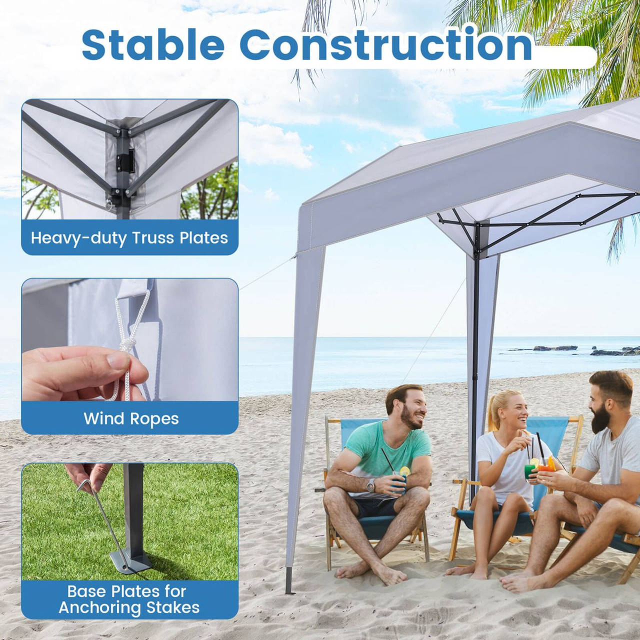 10 x 10-foot Outdoor Pop-Up Canopy with Roller Bag product image