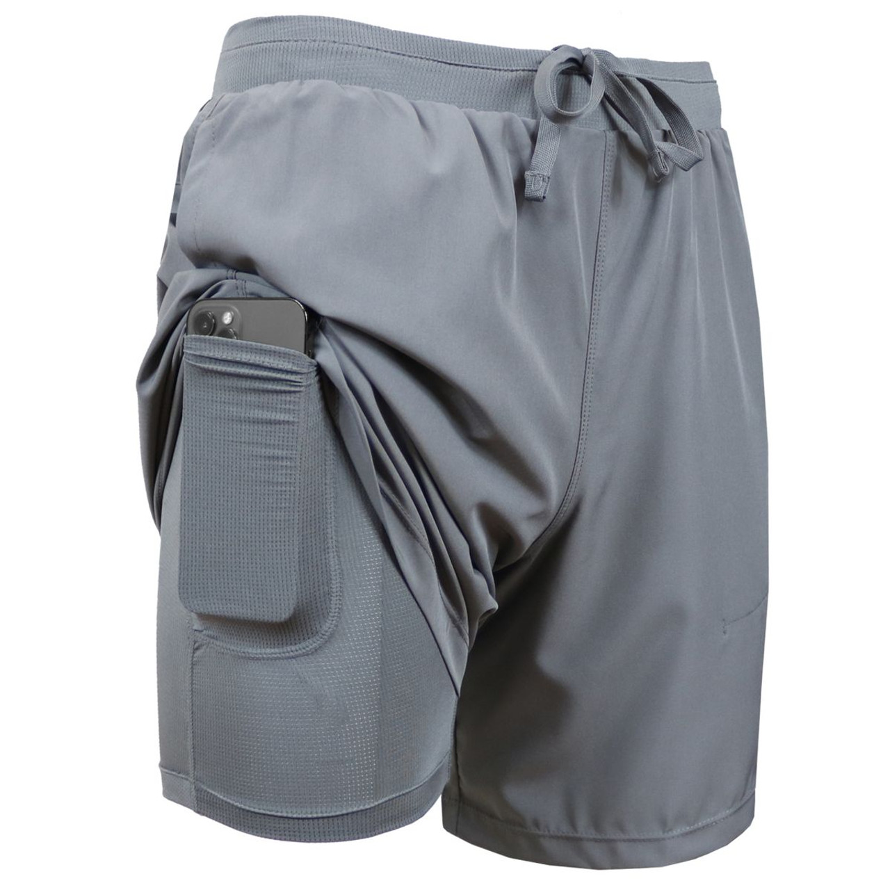 Men’s 2-in-1 Stretch Running Shorts with Liner (4-Pack) product image