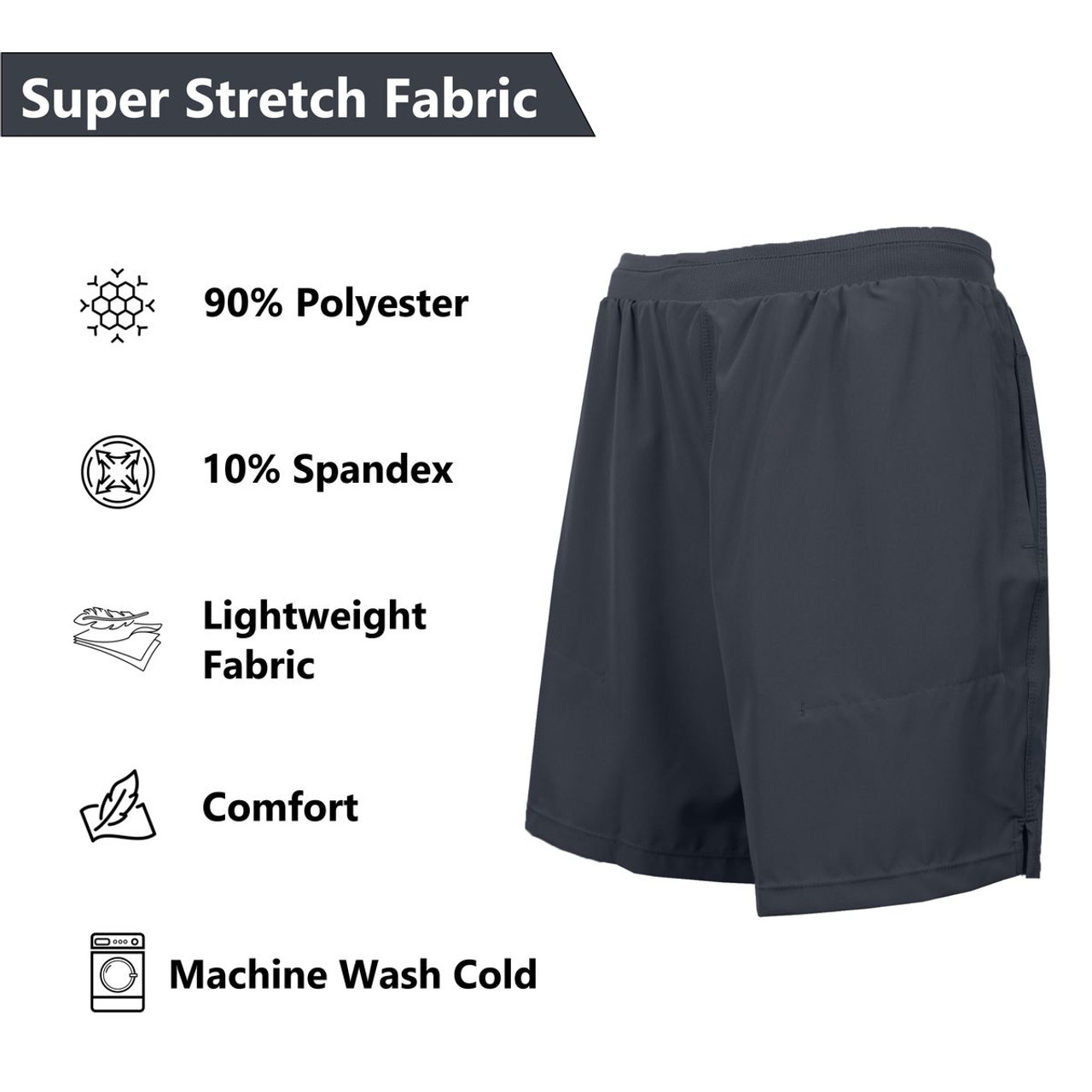 Men’s 2-in-1 Stretch Running Shorts with Liner (4-Pack) product image