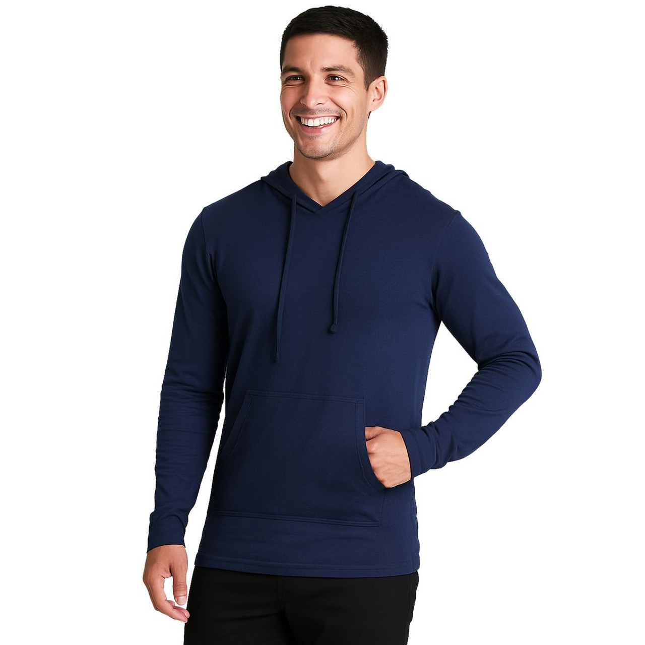 Men's Cotton Lightweight Drawstring Hoodie with Pocket (3-Pack) product image Men's Cotton Lightweight Drawstring Hoodie with Pocket (3-Pack) product image