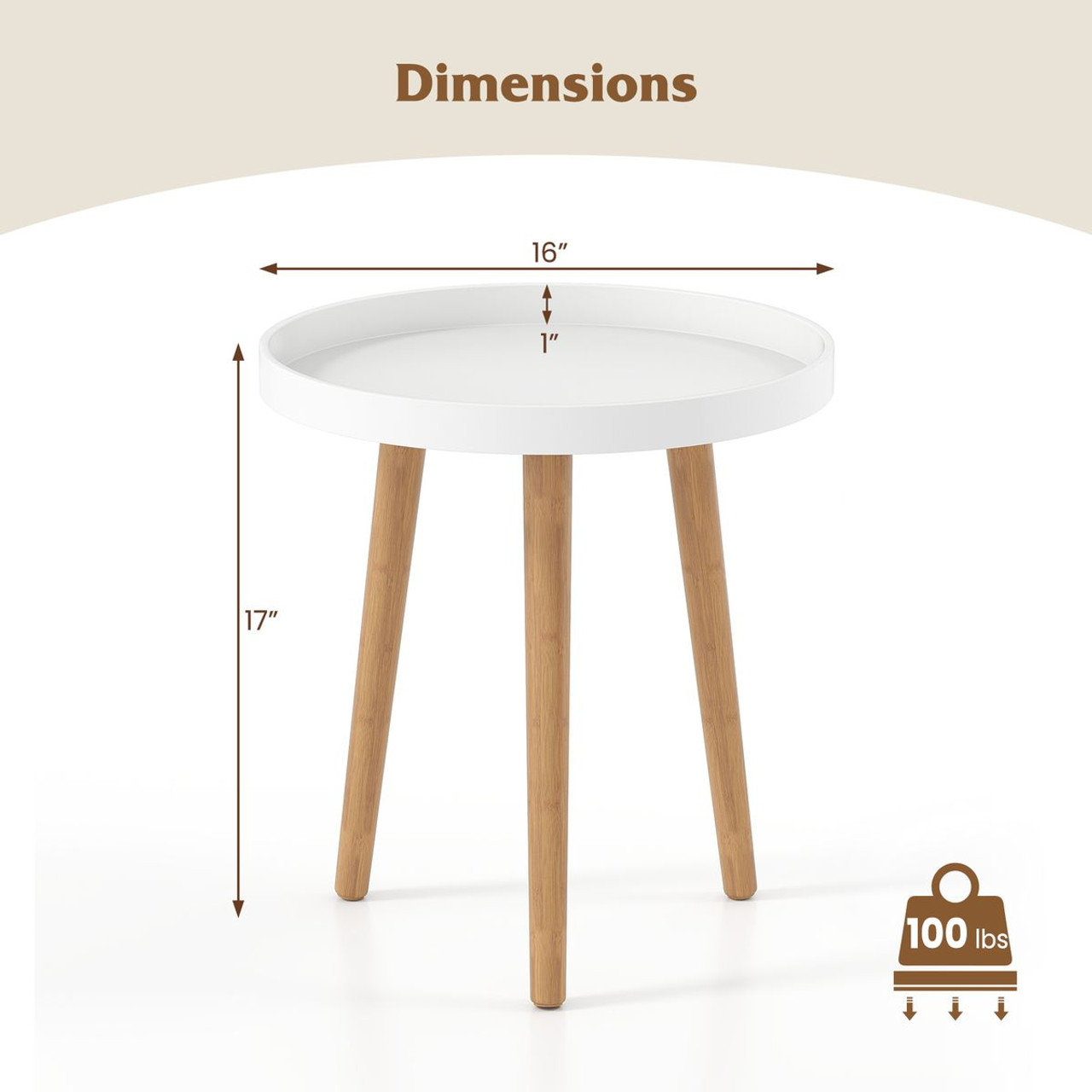 Round Accent End Table  product image