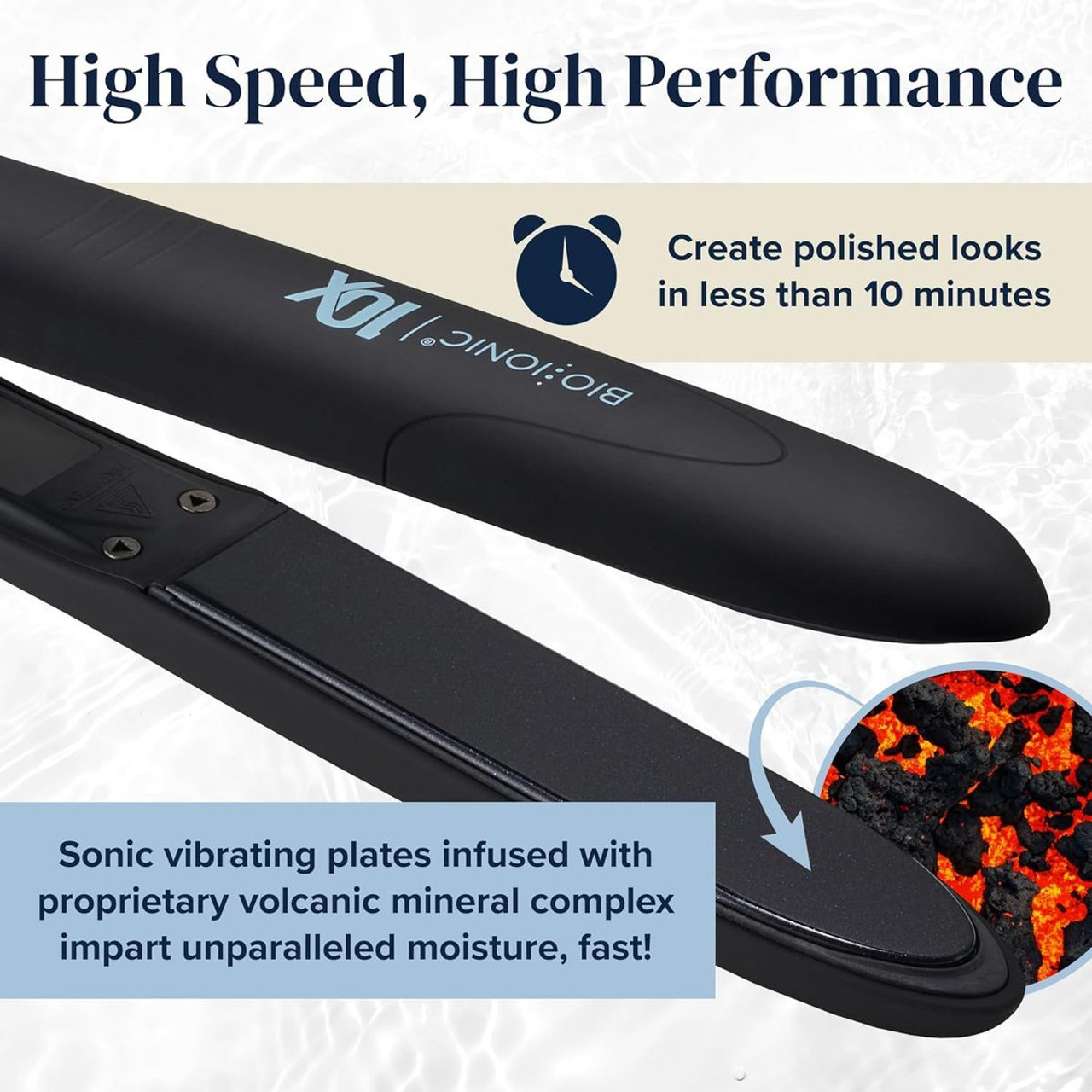 Bio Ionic 10x Pro Vibrating Plate Styling Iron product image