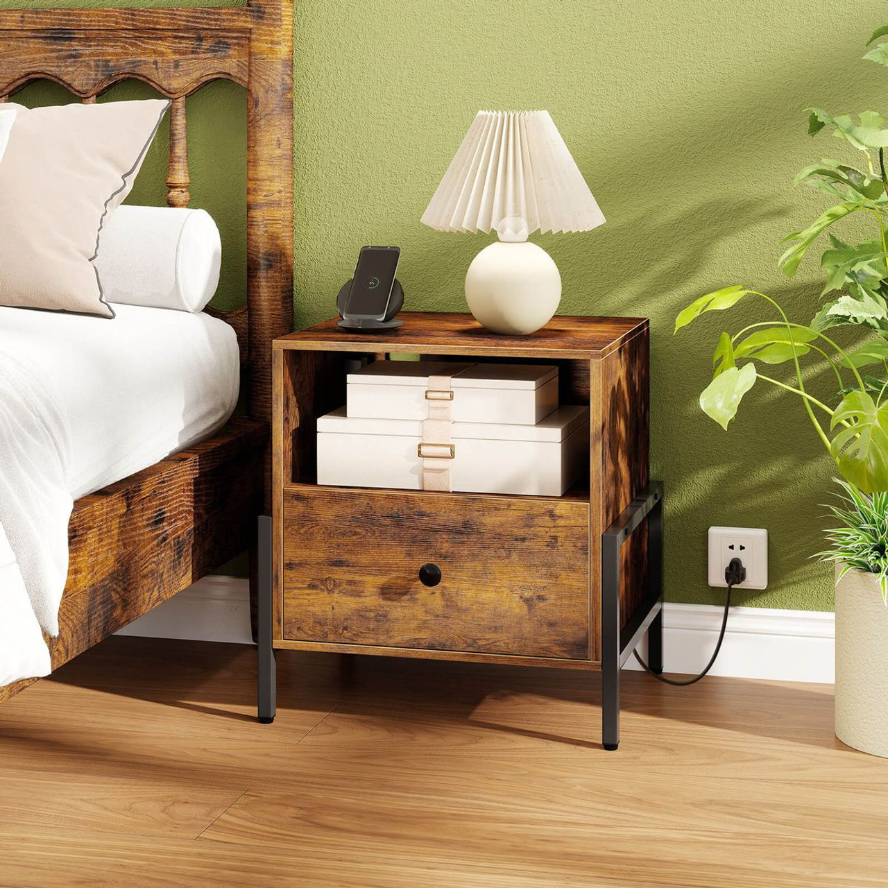 Nightstand with Charging Station (Set of 1 or 2) product image