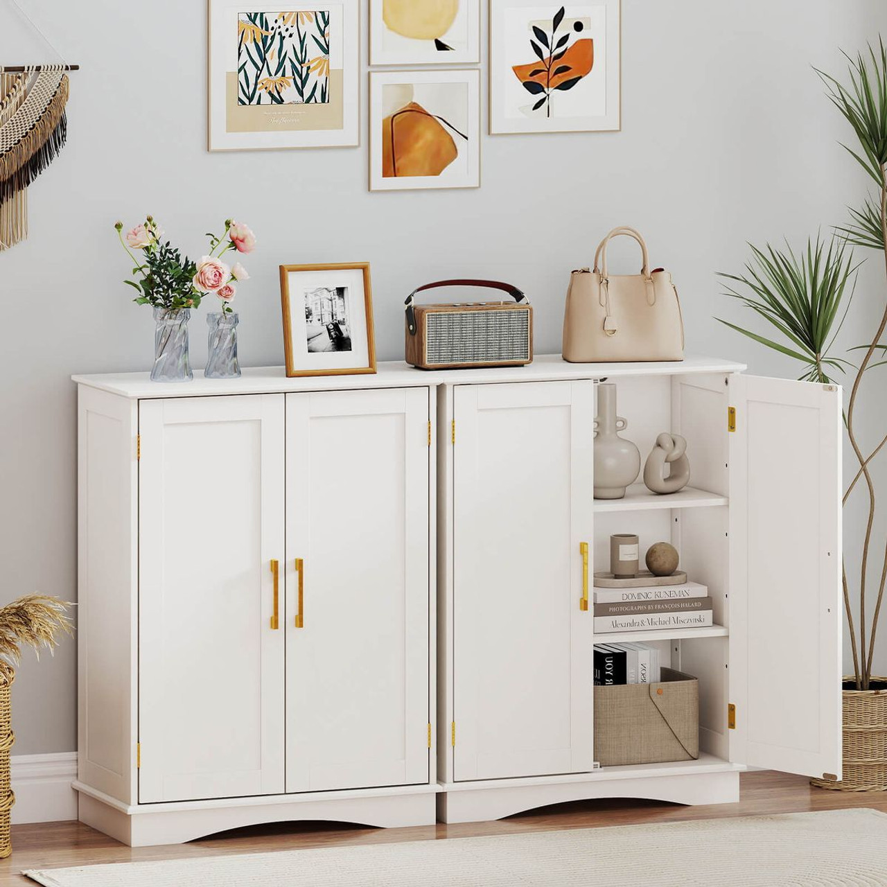 Modern  Storage Cabinet with Adjustable Shelves product image Modern  Storage Cabinet with Adjustable Shelves product image