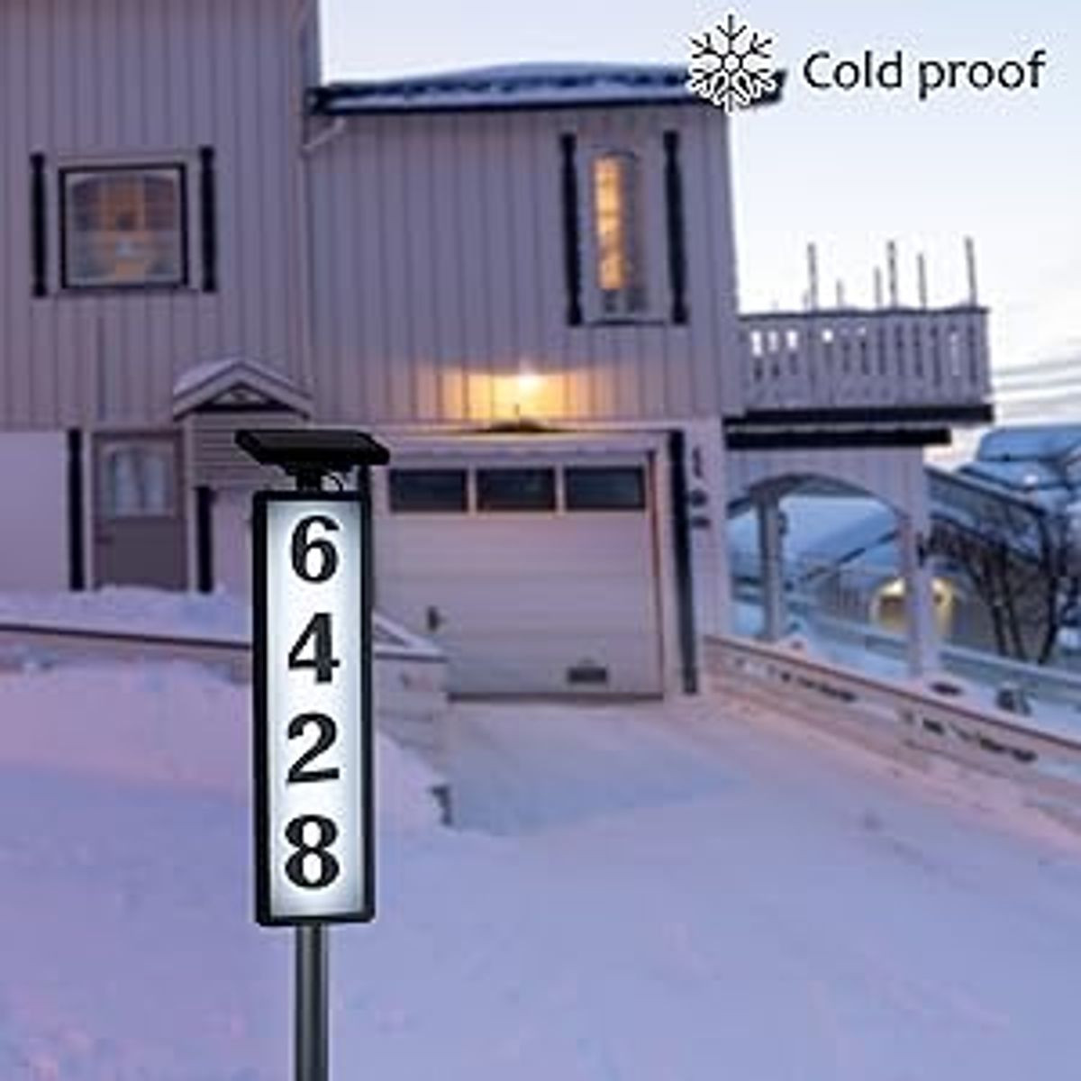 Solar Lighted House Address Sign product image