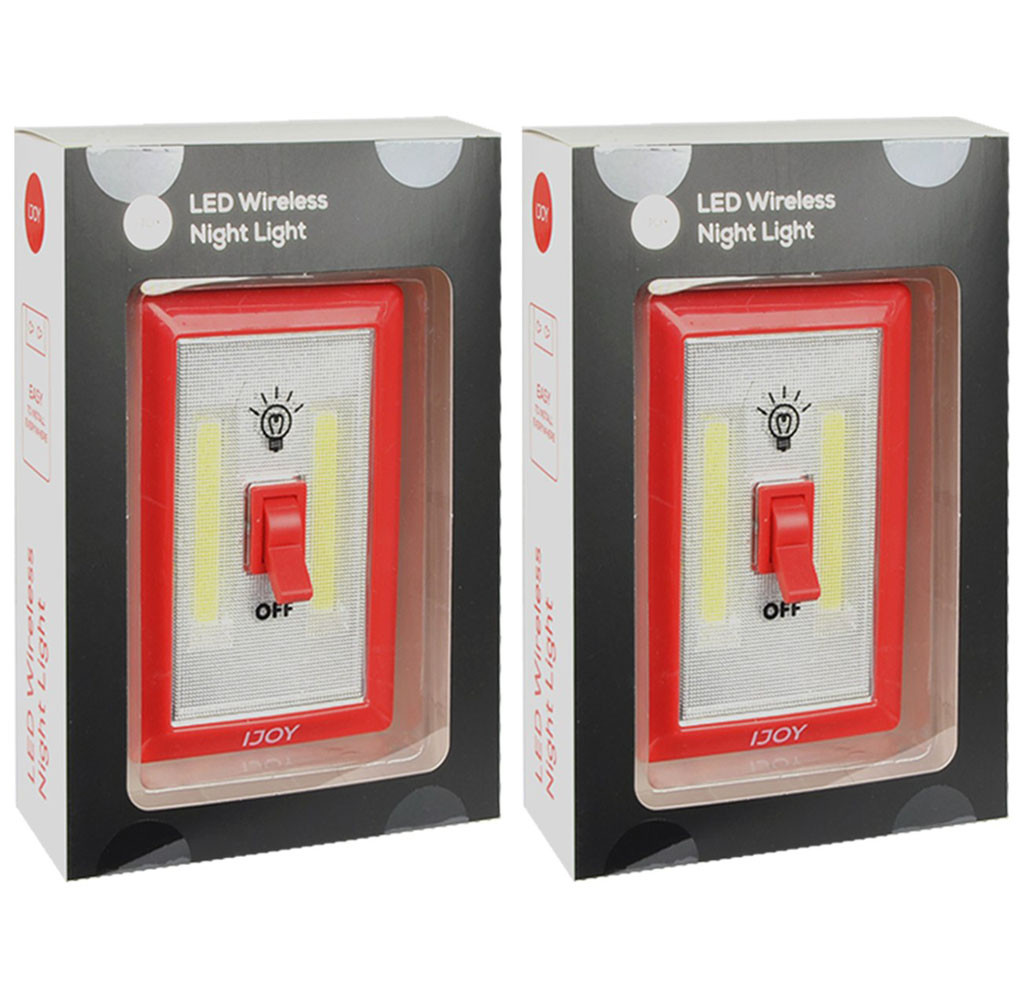 Super Bright “Light Switch Style” Battery Powered LED Indoor Light (2-Pack) product image