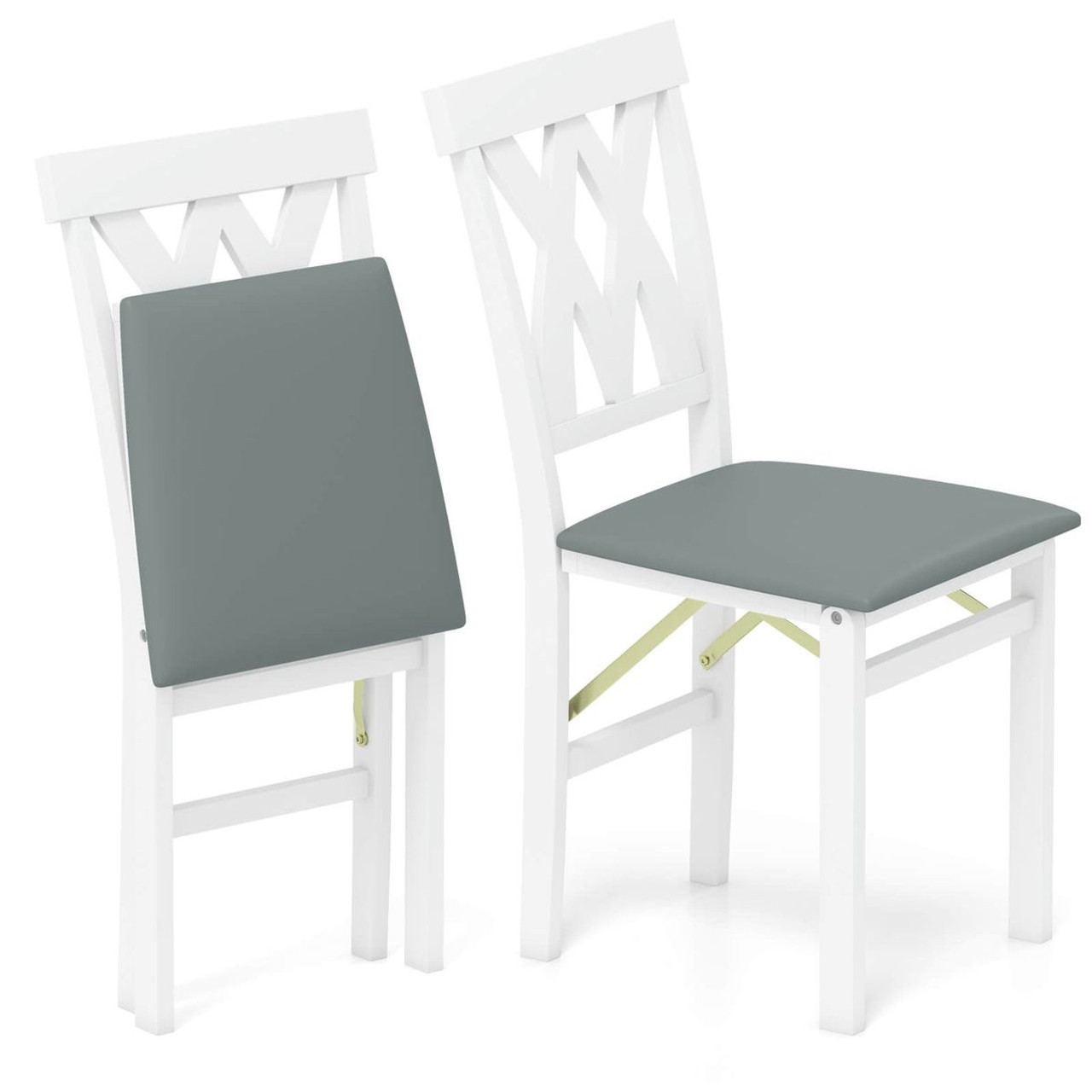 Folding Kitchen Chairs with Rubber Wood Frame (Set of 2 or 4) product image