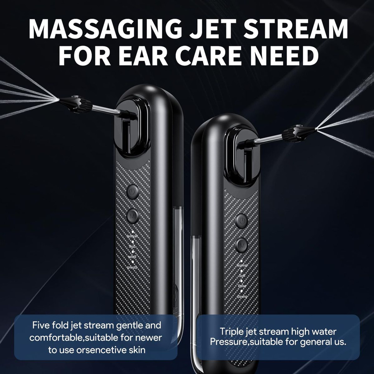 Electric Ear Wax Removal Upgraded Irrigation System 4 Modes Water Powered Cleaner Kit product image