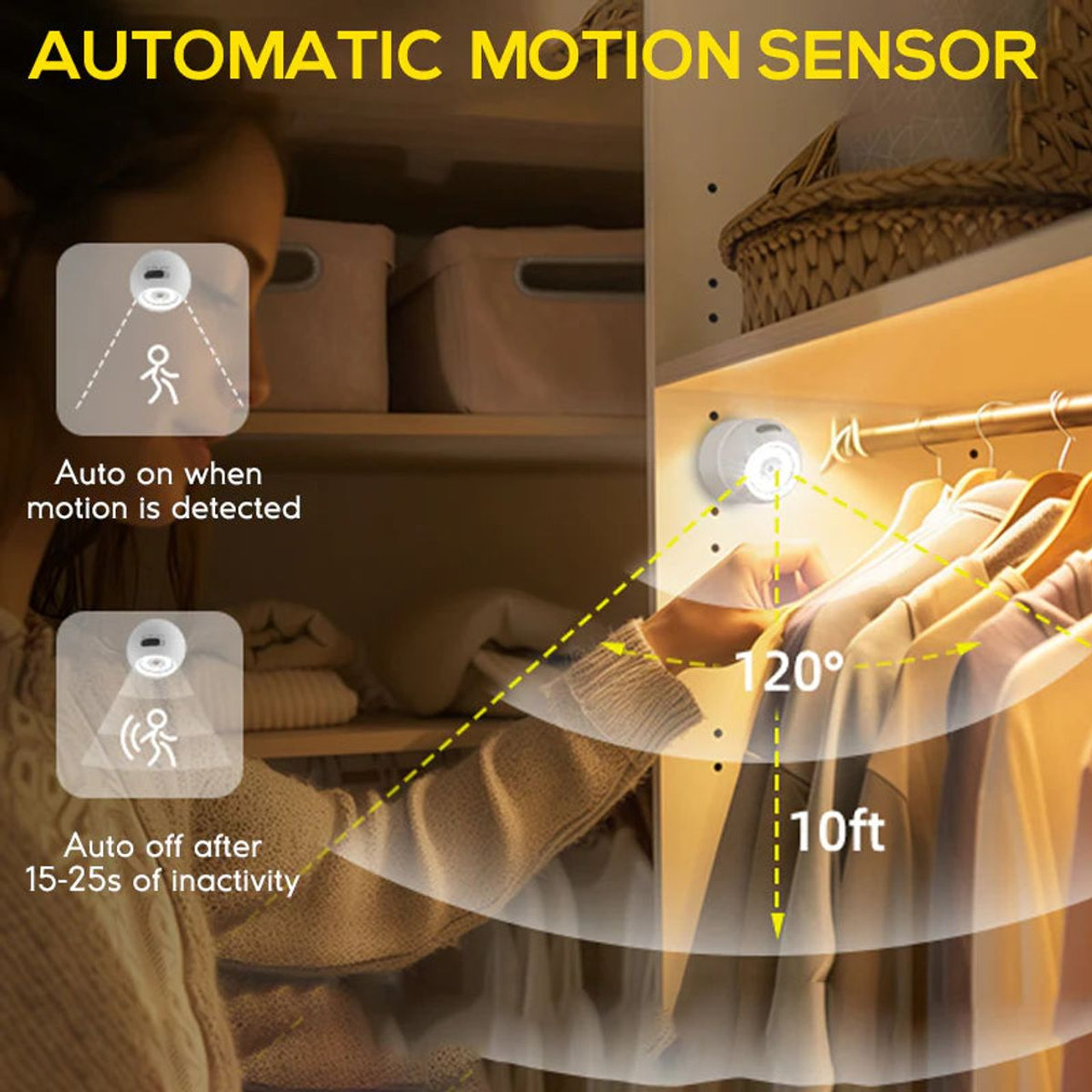 500 Lumens Motion Sensor Night Light (2-Pack) product image
