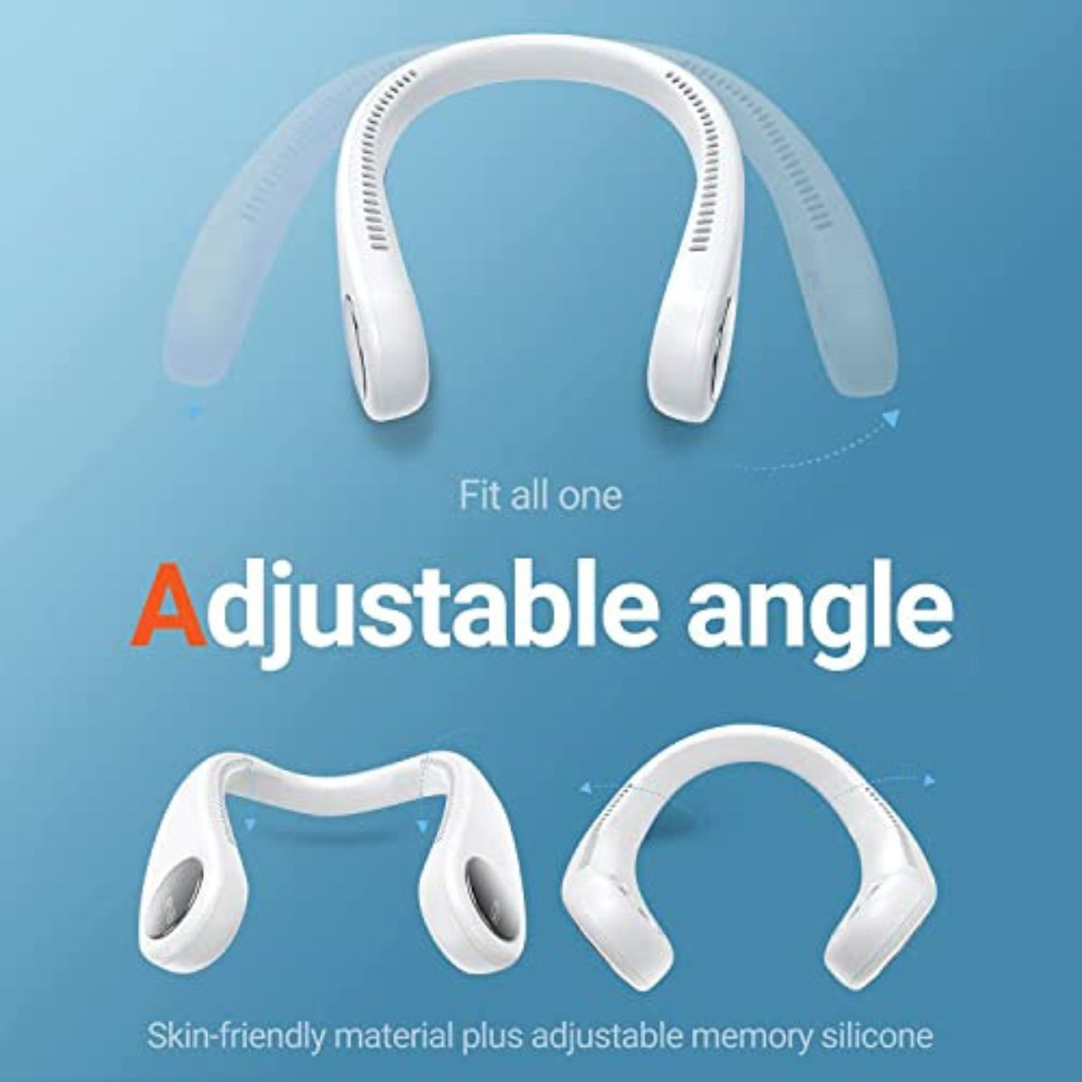 Portable 5W 1800mAh Bladeless Neck Fan product image