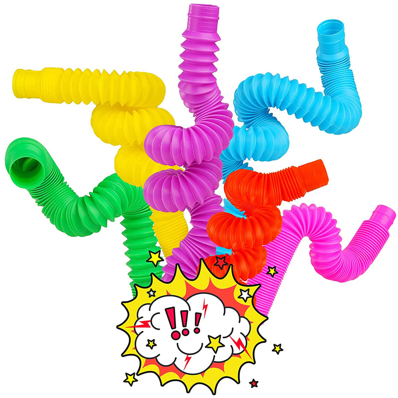 Fidget Pop Tube Toys for Kids and Adults (6-Pack) product image