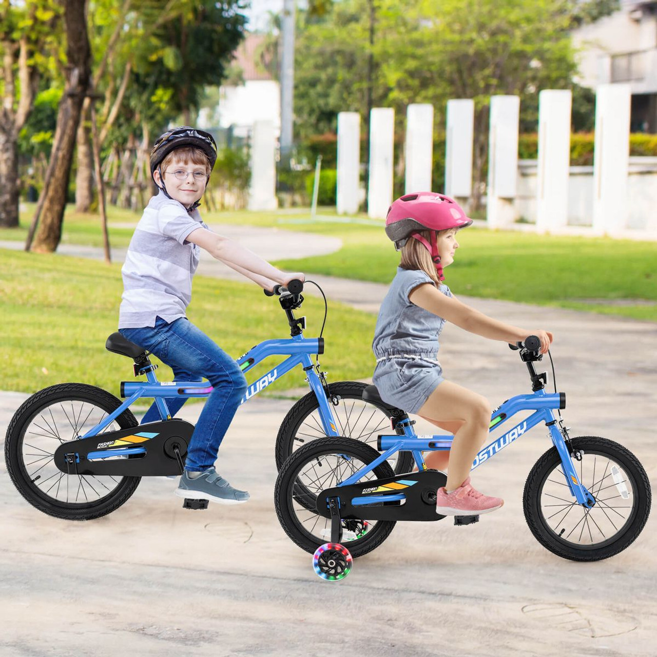 LED Lighted Kids Bike with Adjustable and Padded Seat product image