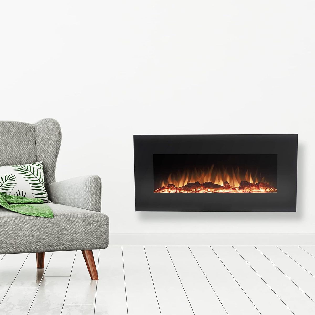 EdenBranch Electric Fireplace with Bluetooth Speaker product image