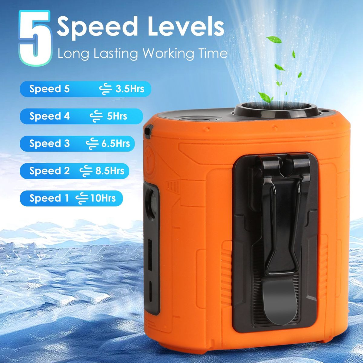 5-Speed Waist Clip Fan product image