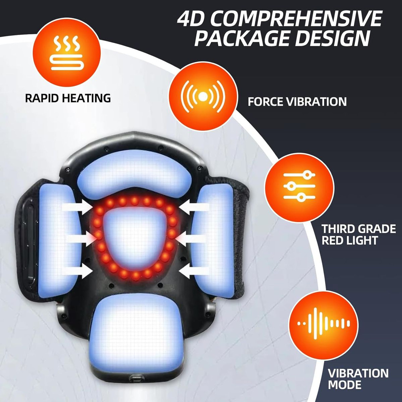 3-in-1 Knee Massager with Adjustable Temp, Vibration and 3D Massage product image