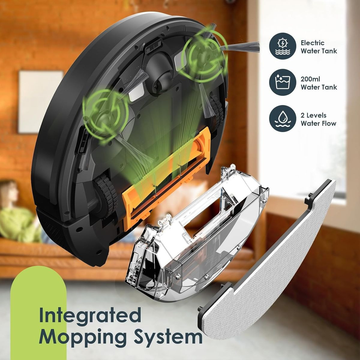 3-in-1 Robot Vacuum and Mop Combo product image