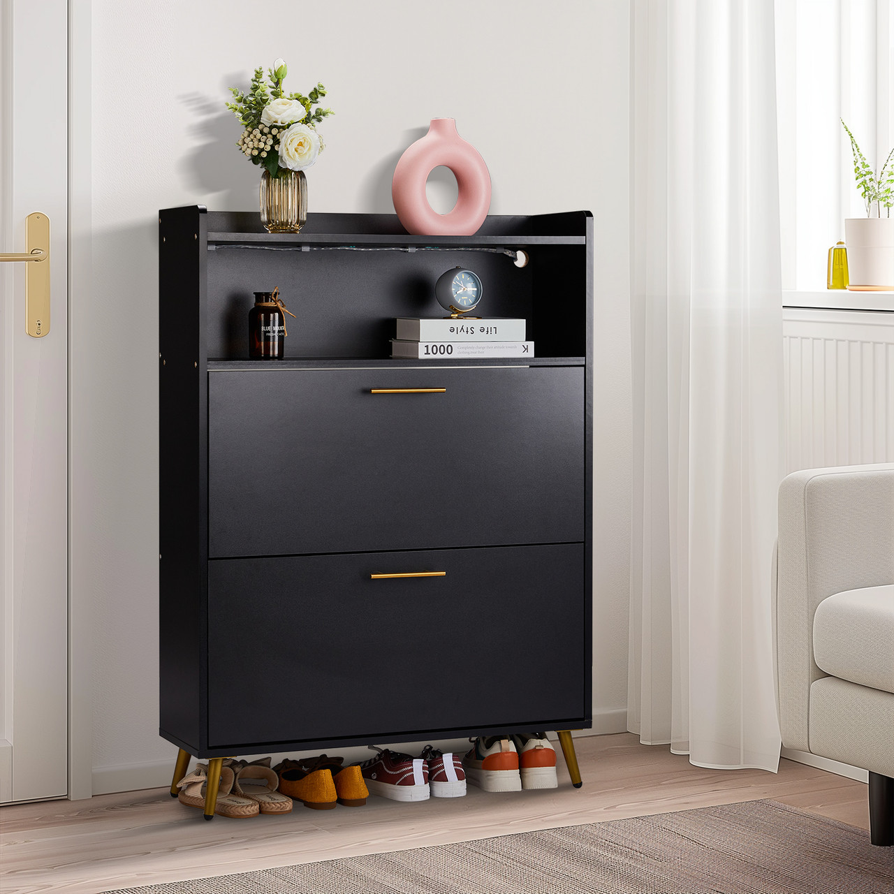 Shoe Cabinet with LED Lighting product image