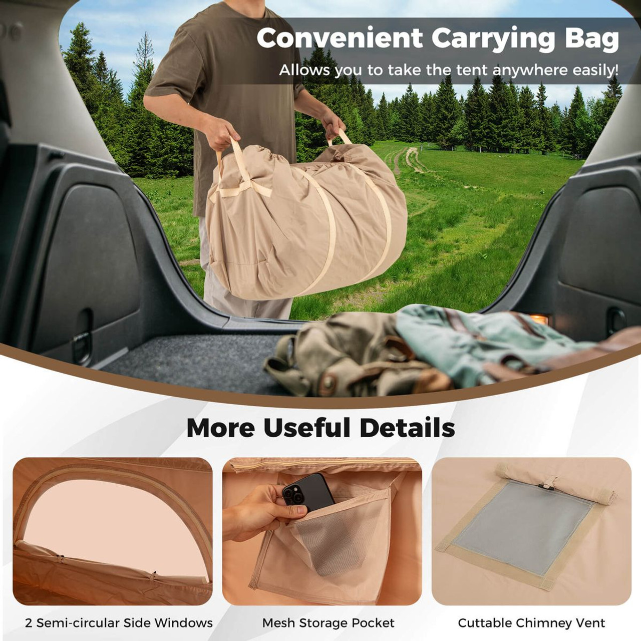 Inflatable Tent with 2 Doors (4-6 Person) product image