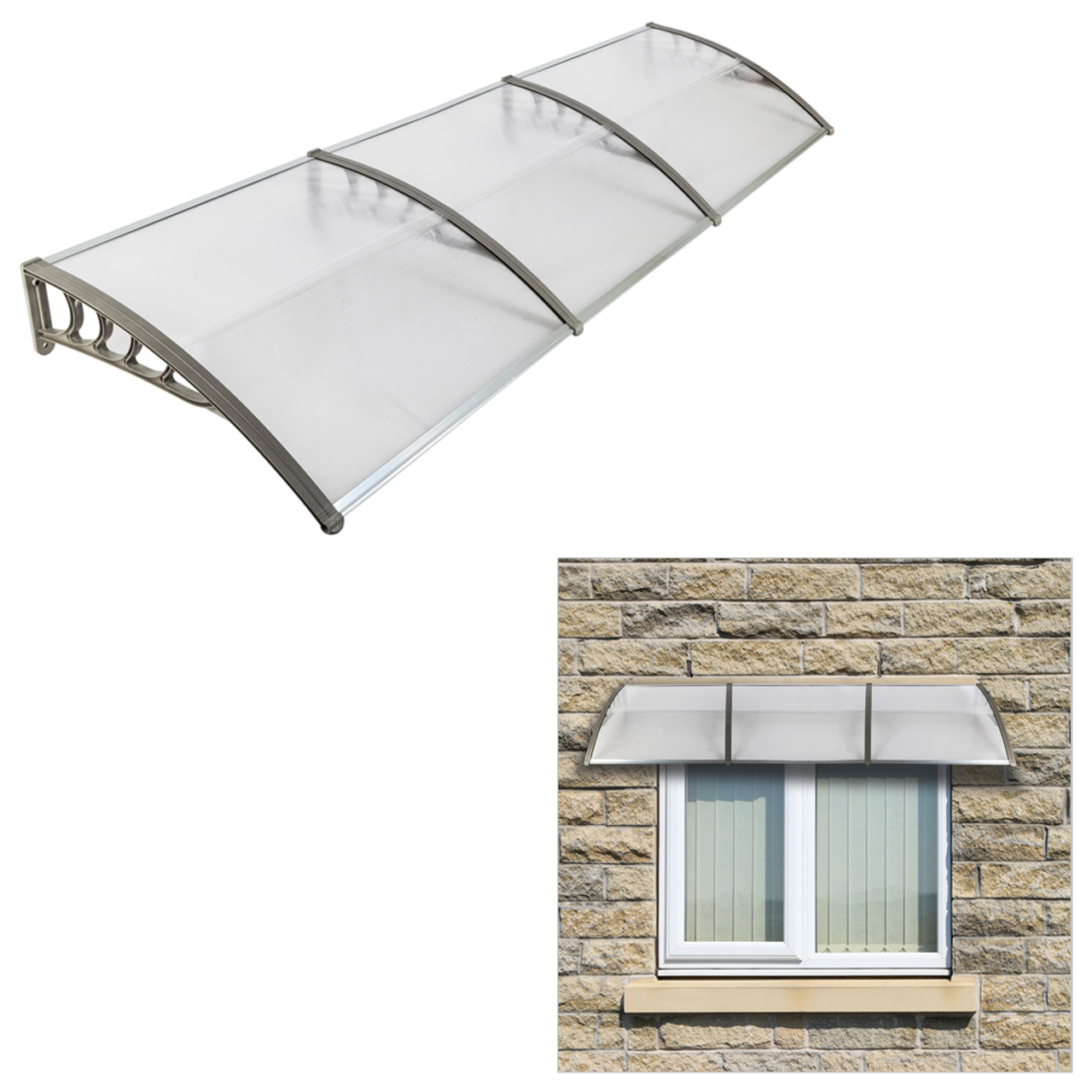 9.8' x 3.1'  or 6.6' x 3.1' Bracket Door & Window Awning product image