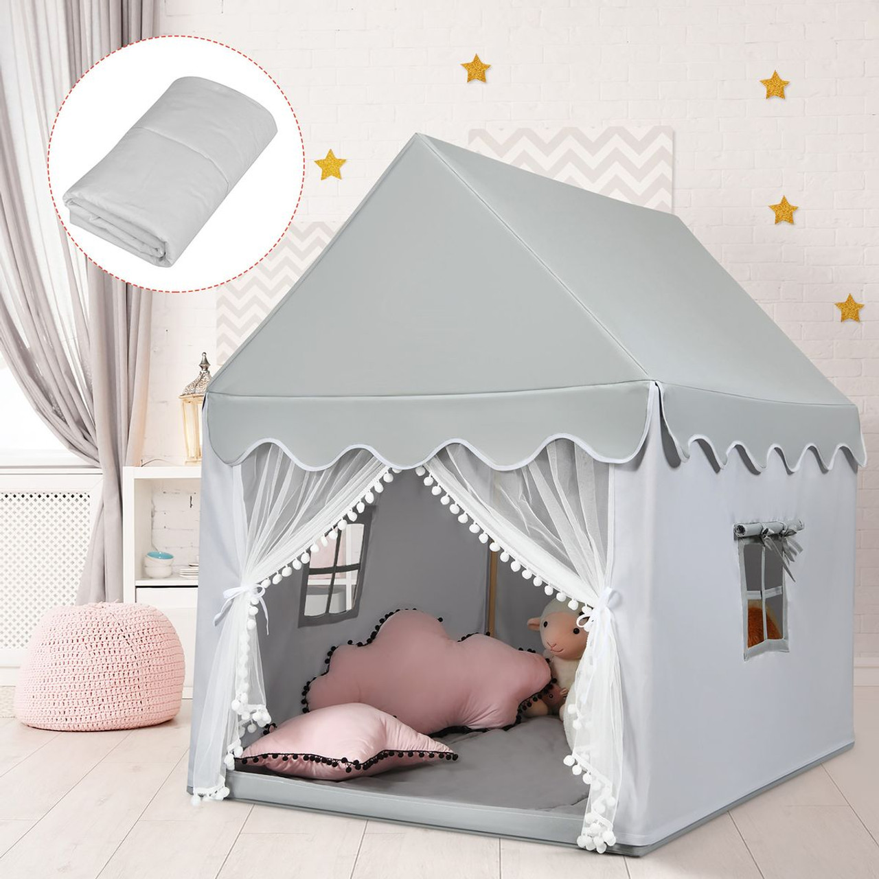 Kids' Indoor Play Tent with Mat product image