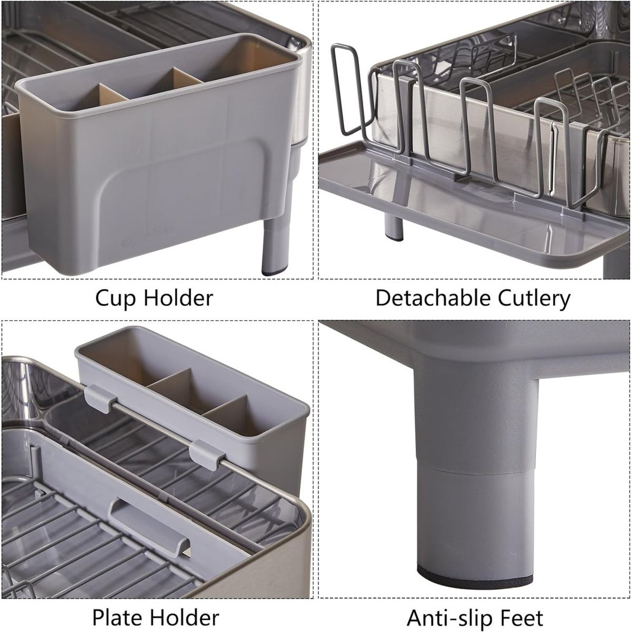 Stainless Steel Dish Drying Rack product image Stainless Steel Dish Drying Rack product image
