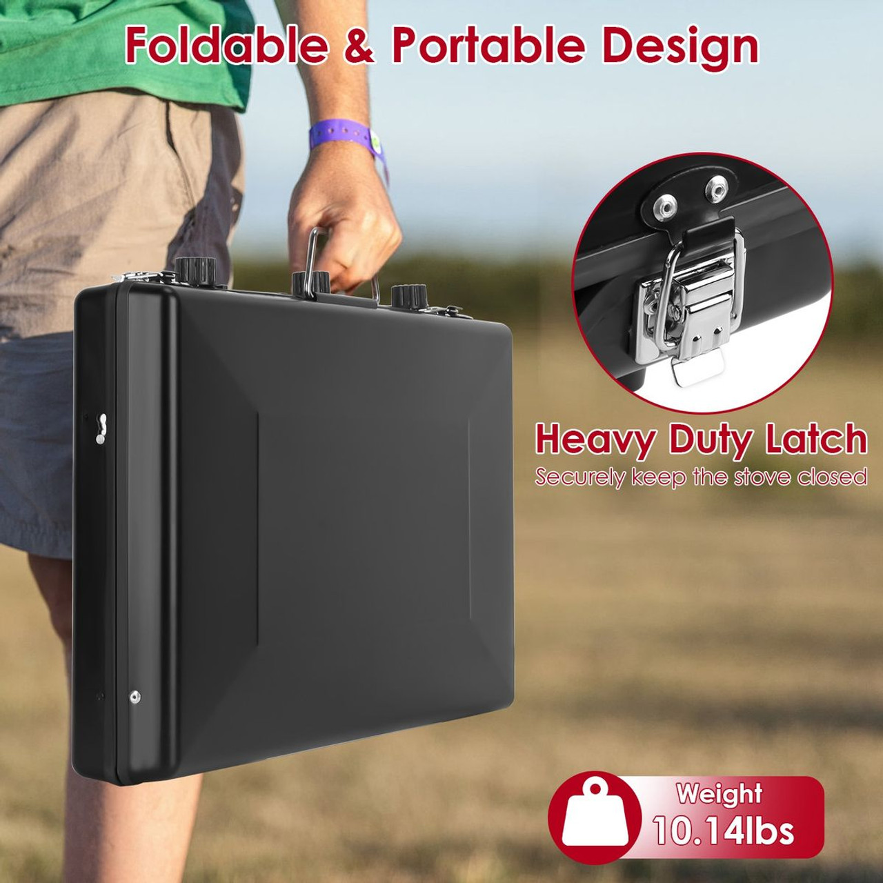 LakeForest 3-Burner Camping Stove product image