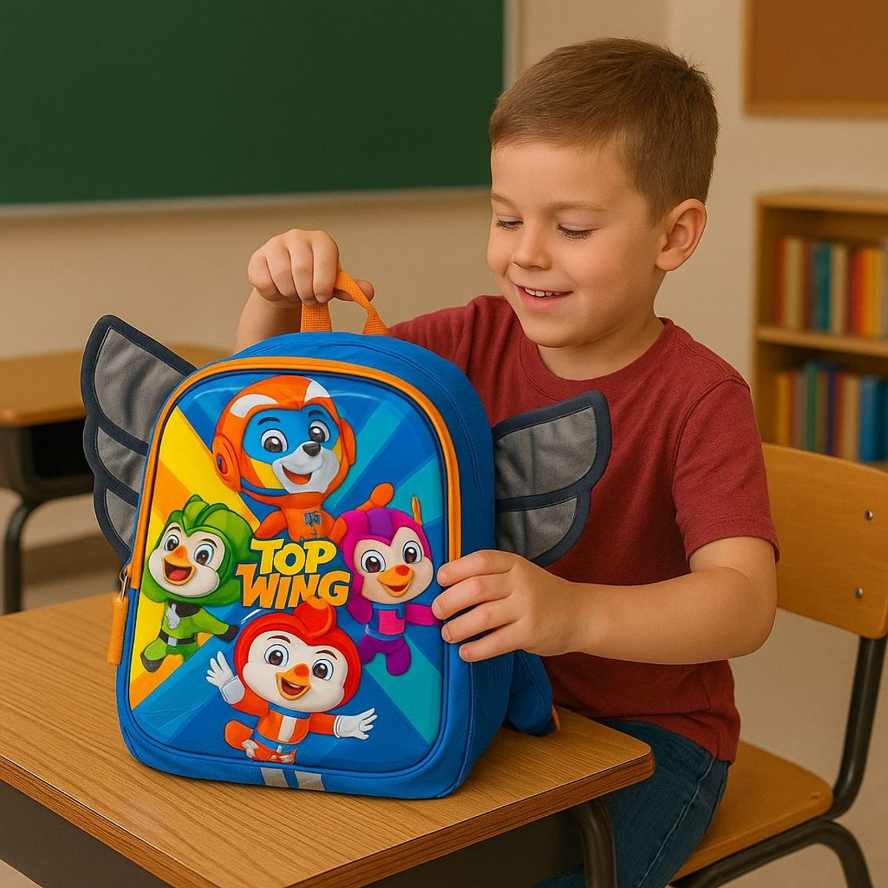 Top Wing 14” 3D Preschool Backpack product image Top Wing 14” 3D Preschool Backpack product image