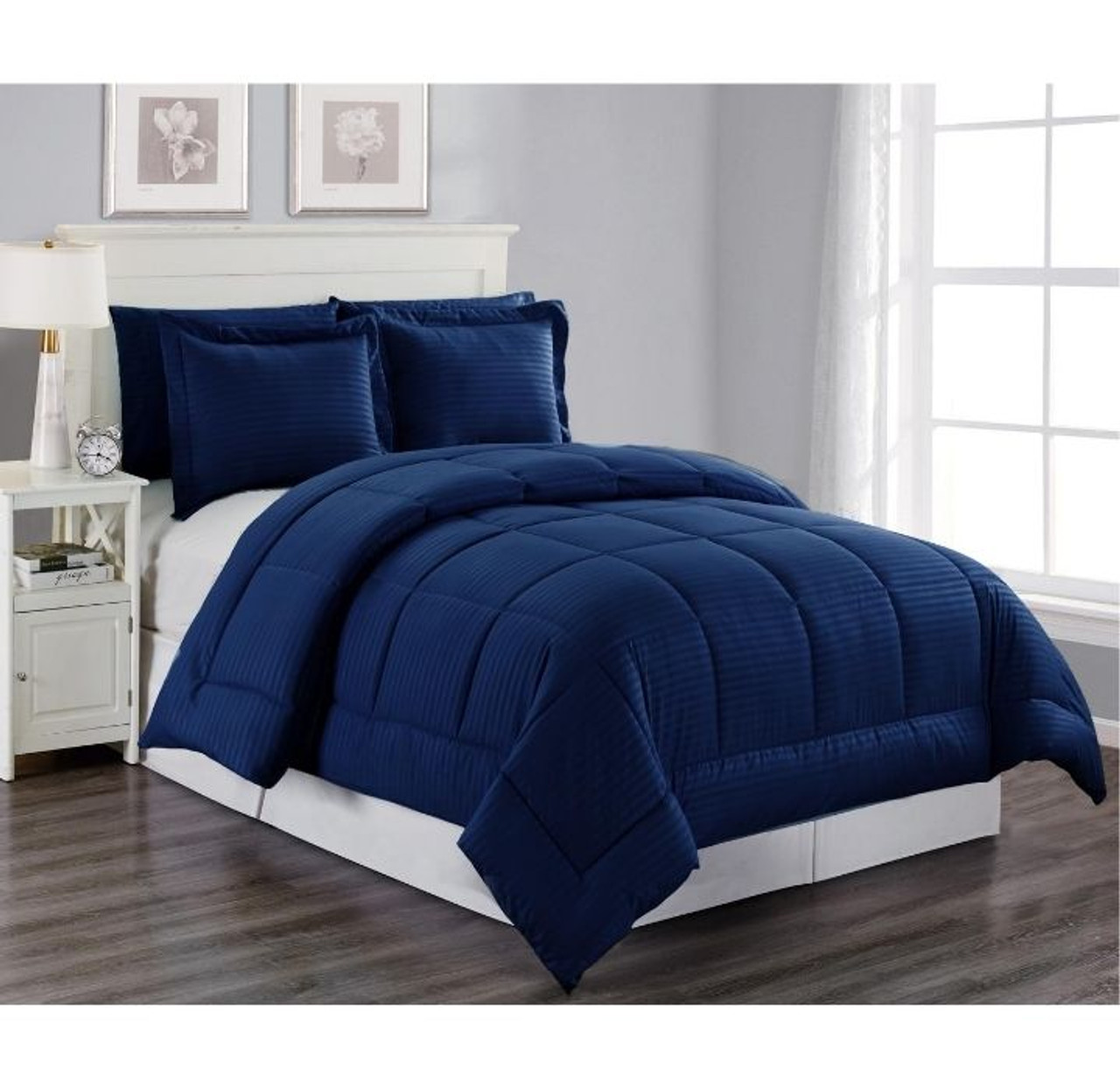 Striped Down Alternative 3-Piece Comforter Set product image Striped Down Alternative 3-Piece Comforter Set product image