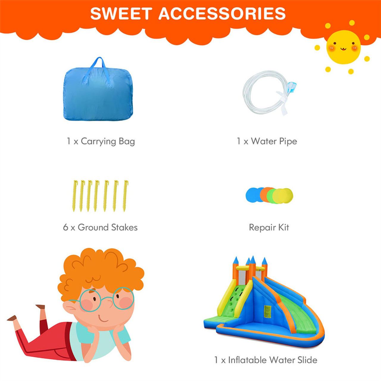 Mighty Bounce House Inflatable Water Slide product image