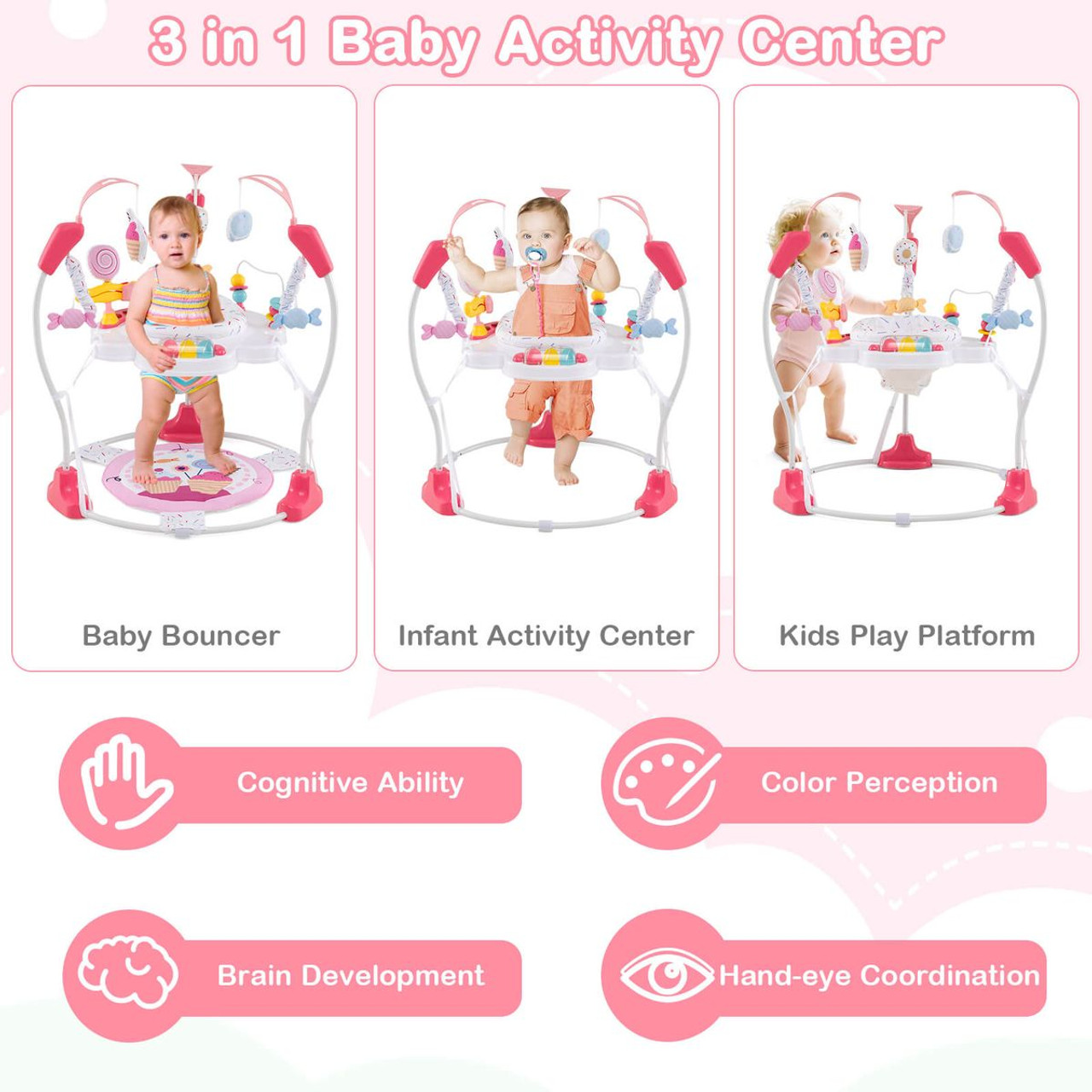 Baby's Adjustable 360° Stationary Activity Center product image
