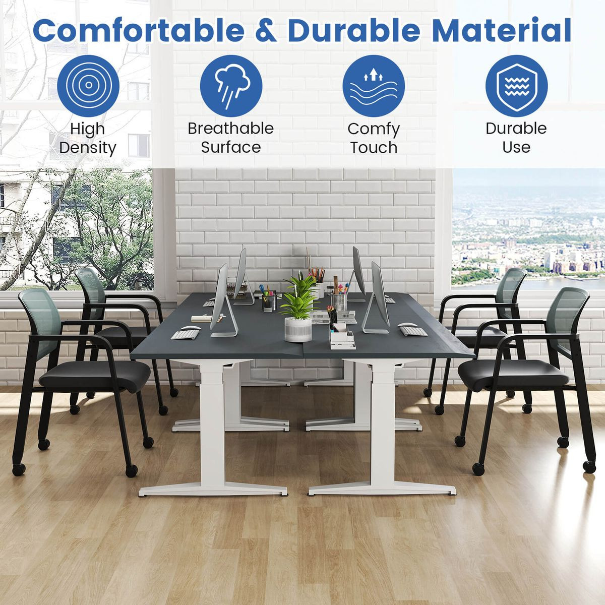 Stackable Office Guest Mesh Chairs (Set of 2 or 4) product image