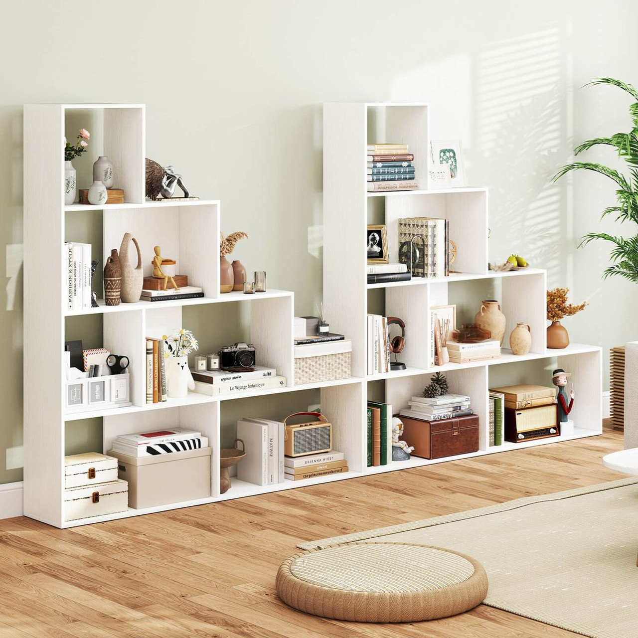 4-Tier Bookshelf  with 6 Storage Cubes product image 4-Tier Bookshelf  with 6 Storage Cubes product image