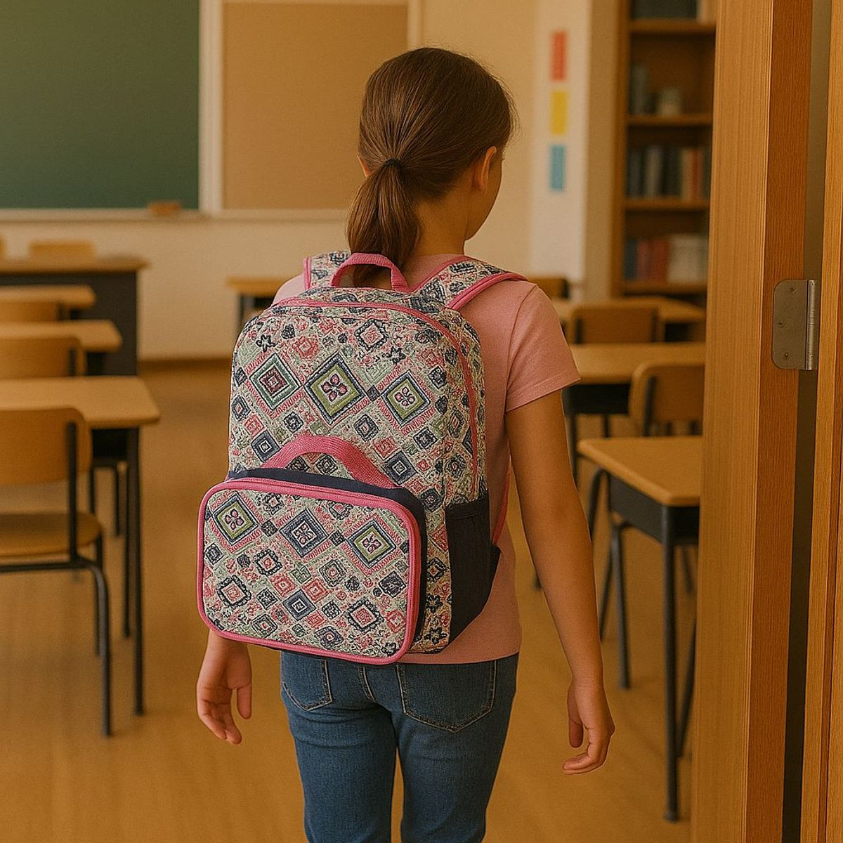 Tribal Bloom 16” Backpack and Lunch Bag Set  product image